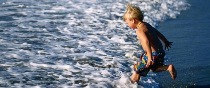 Boy Ocean Wave